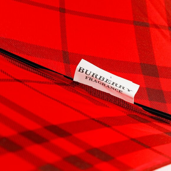 Burberry Red & Black Check Umbrella - Picture 5 of 6